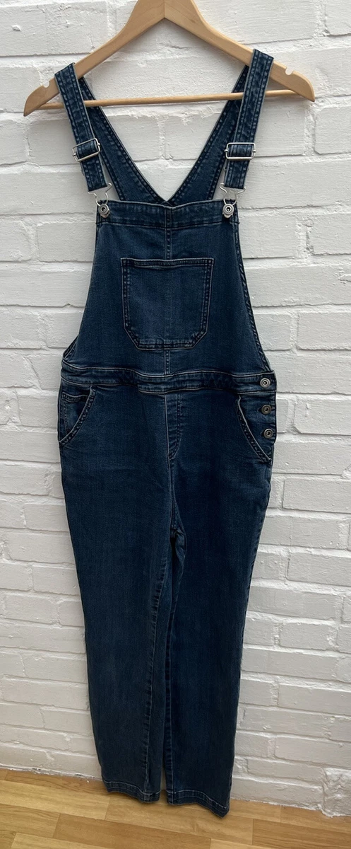 TU Denim Dungarees Blue UK 12 Overall Jumpsuit Slim Straight Leg L29 Casual