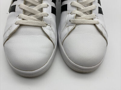 Adidas Grand Court Tennis Shoes 3-Stripe Athletic Footwear Men's 11 Black  White | eBay