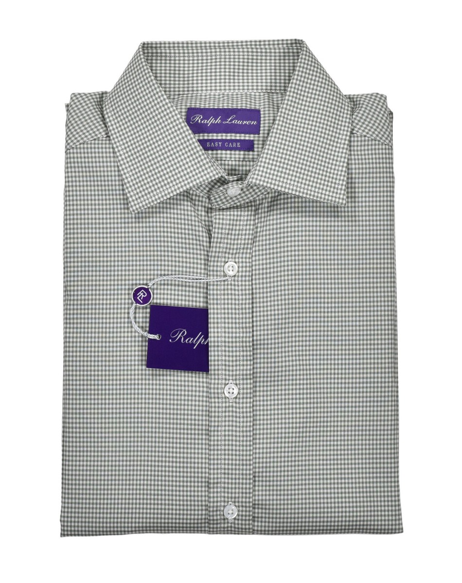 Ralph Lauren Purple Label Easy Care Checkered Dress Shirt