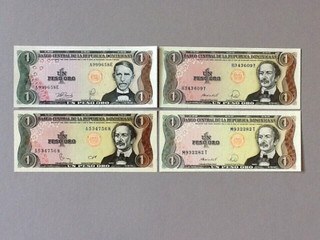 Dominican Republic 4 Note Lot: See Below for List