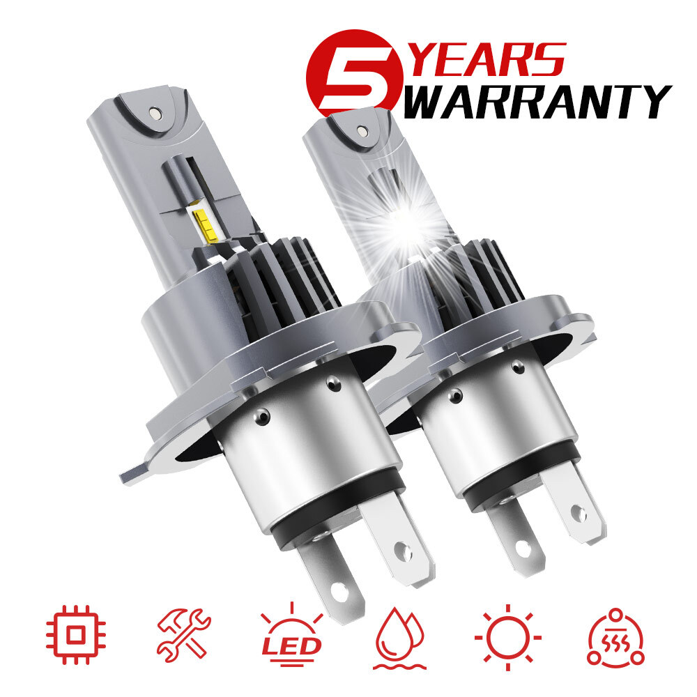 2X H4 9003 LED Headlight Bulbs Hi Low Beam Conversion Kit 6000K White Canbus 2X H4 9003 LED Headlight Bulbs Hi Low Beam Conversion Kit 6000K White Canbus
