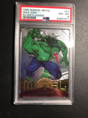 1995 Marvel Metal Hulk 2099 Silver Flasher #47 PSA 8 | eBay