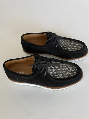 Dior Christian Dior Dior Oblique Lace Up Boat Shoes Men's Dior Christian Dior Dior Oblique Lace Up Boat Shoes Men's