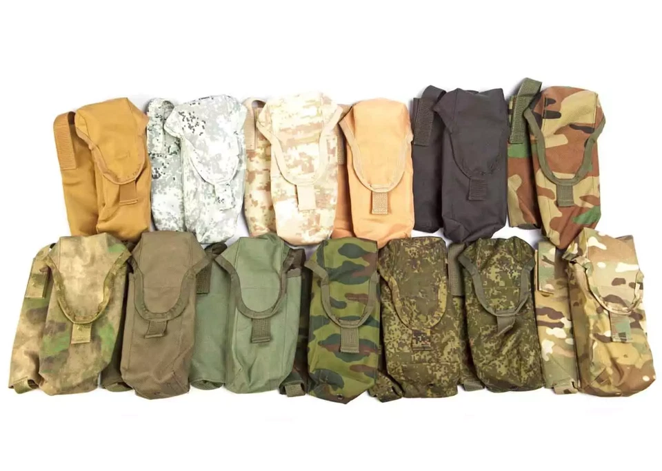 Tactical Pouch For 2 Magazines, 1 ROP Right & Knife MOLLE Techinkom Russian Army