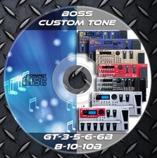 7.160 Patches BOSS GT 3,5,6,6B,8,10,10B. Multi Effects Processor Preset Tone