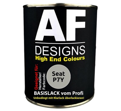500ml Autolack für Seat P7Y Plata Rayo Metallic  Autolack Spritzfertig
