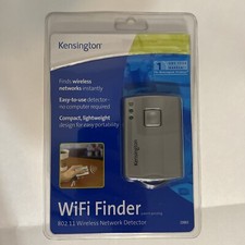 WiFi Card Finder Wireless Detector Kensington NEW Detects Open Hotspots 33063
