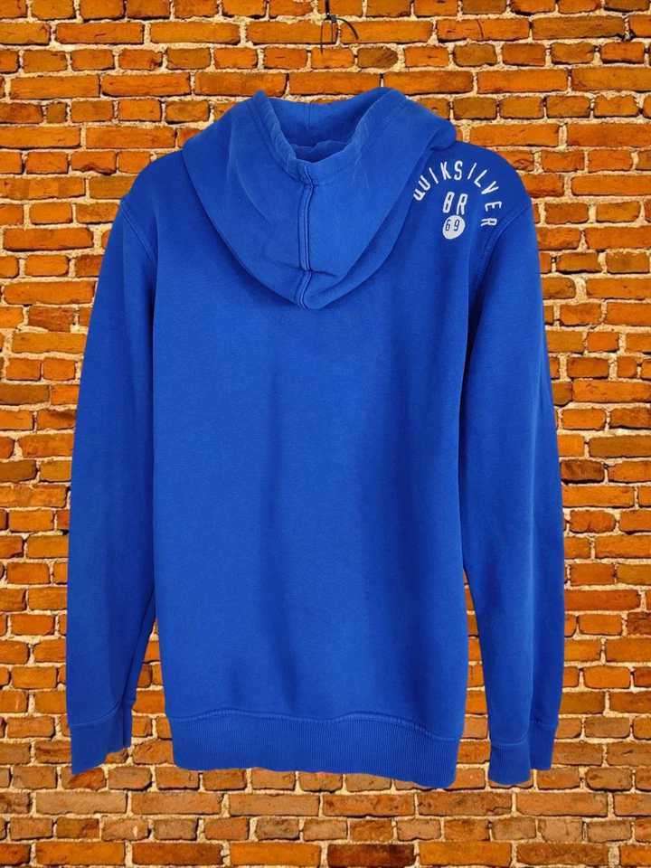 QUIKSILVER AZUL COBALTO SUDADERA CON CAPUCHA UK 16 CREMALLERA COMPLETA SUÉTER CHAQUETA JUMPER MUJER Foto 4 de 4