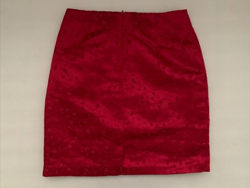 Vintage Maggie & Zoe Bright Red Asian Themed Skirt Size XL (12) Girls - Picture 4 of 11