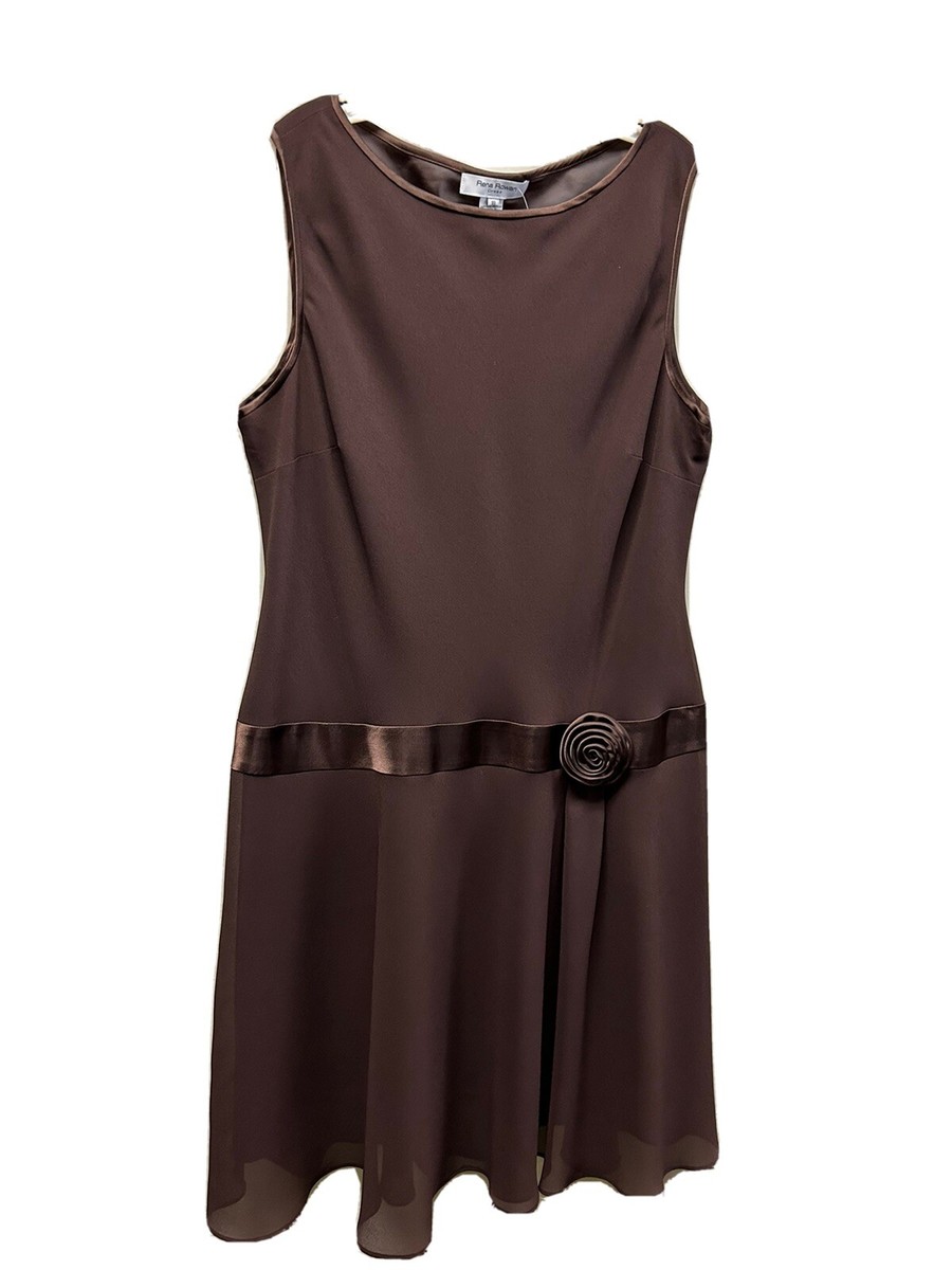 brown dress size 18 Rena Rowan Womens Sleeveless PLUS SIZE special occasions warm-ups Girl Dress:2T Blue boohoo Abstract Print Plus size