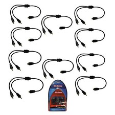 10x American Bass RCA Y Splitter 1 Female2 Male OFC HQ Car Audio Noise Reduction