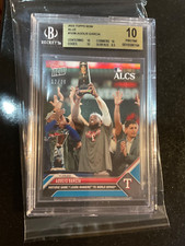 2023 TOPPS NOW ADOLIS GARCIA HISTORIC GAME 7 LEADS RANGERS W.S. BLUE /49 BGS 10