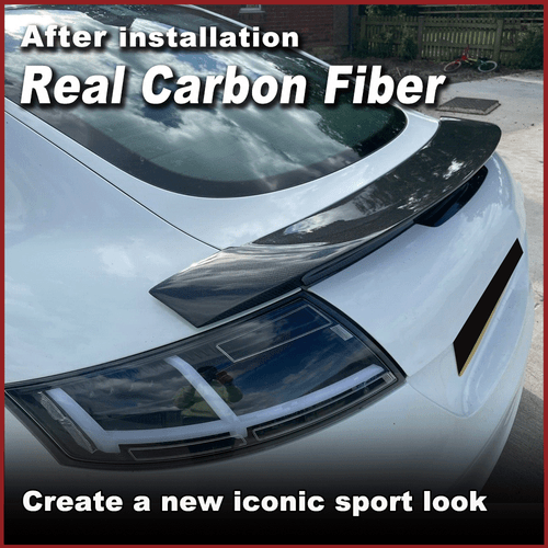 Carbon Spoiler Heckspoiler Abrisskante Lippe für AUDI 8J TT TTS MK2 08-14 Ansatz - Picture 3 of 14