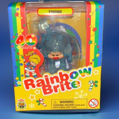 Rainbow Brite Chase  Twink  Blue Glitter Figure 40th Anniversary CheeBee NIB