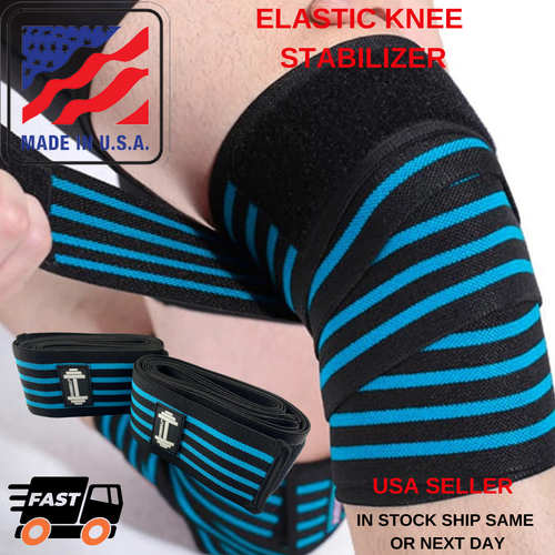 Knee Elastic Stabilizer Exercises Home Gym High Performance - Picture 3 of 4