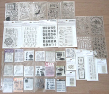 Large Lot of Clear Stamps Holidays Alphabet  Stampendous Studio G  New  Used