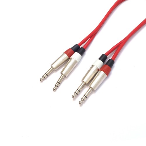 2 x 6,35 mm 1/4" Stereo TRS Jack Balanced Twin Lead/Signal Audio Patchkabel - Bild 14 von 19