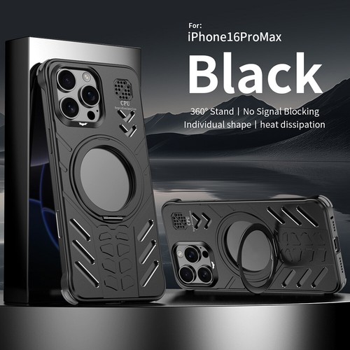 For iPhone 16 Pro Max 16 15 Case Phone Cover Magnetic Ring Stand Shockproof - Picture 4 of 15
