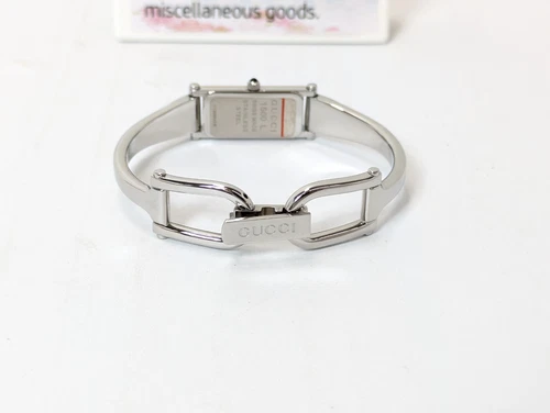 GUCCI 1500L Watch Silver Pink Shell Dial Women’s Bangle Wrist Watch 5.5-16cm - Picture 20 of 24