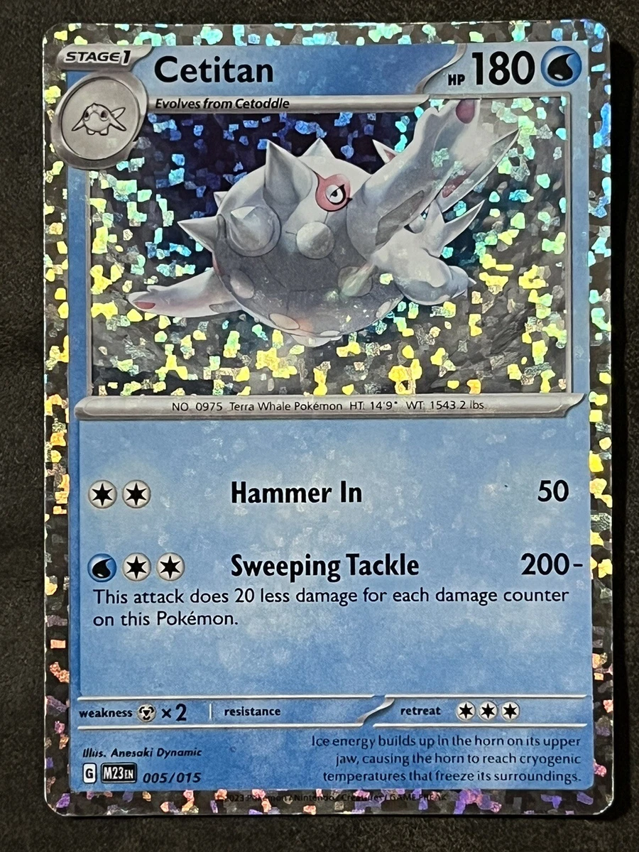 Pokemon Card - Cetitan- 005/015 - McDonalds 2023 Promo Holo Pack