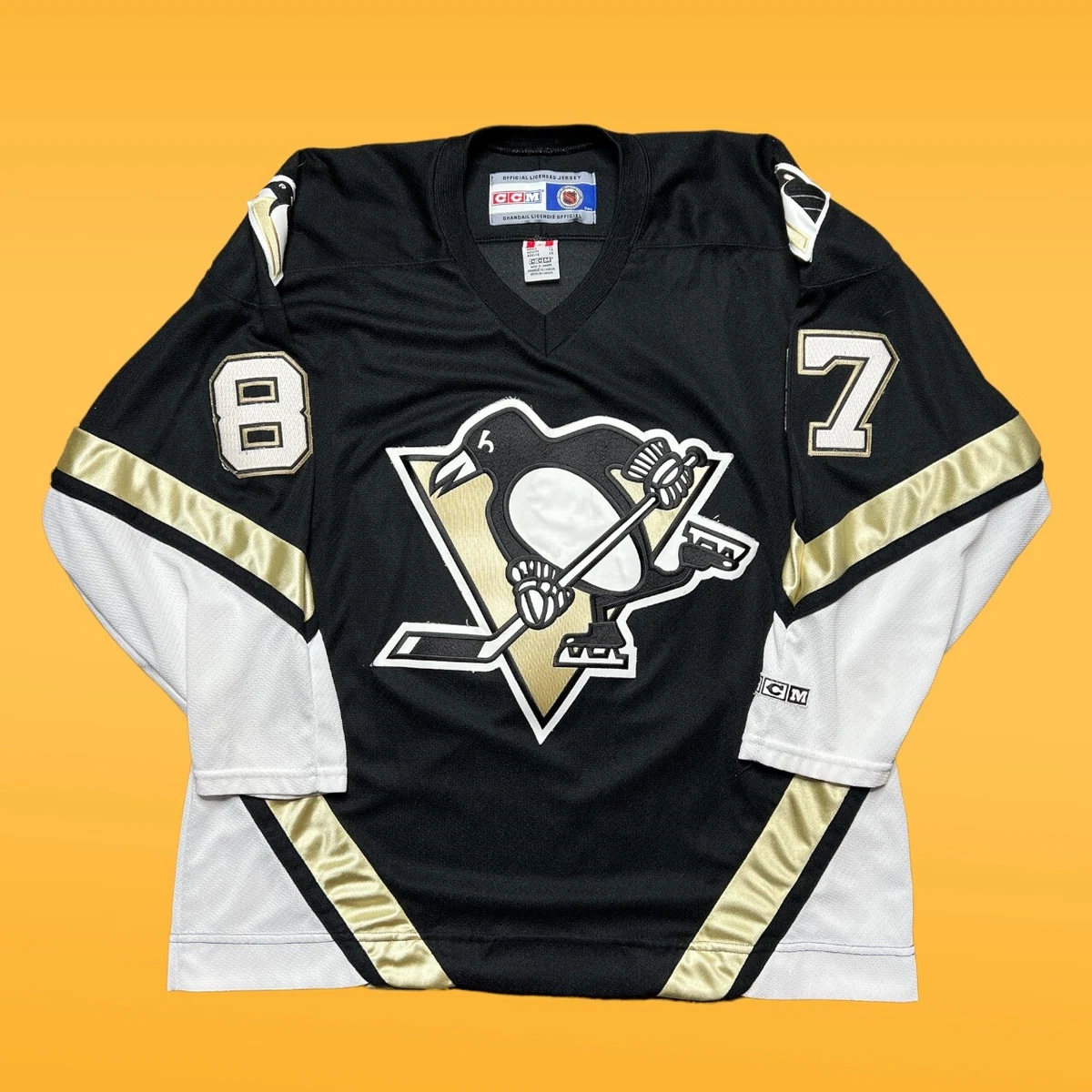 Pittsburgh Penguins Sidney Crosby Rookie Jersey CCM Men's Large Black NHL