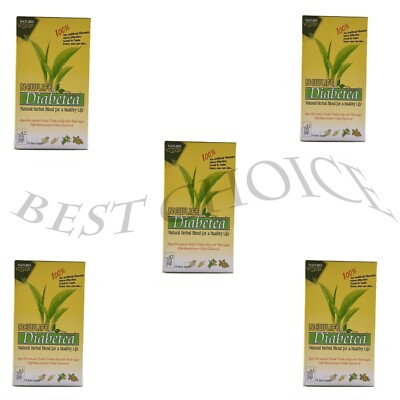 DIABETEA Herbal Tea Help With Sugar,Blood pressure & Cholestrol 42tea bags*5pack
