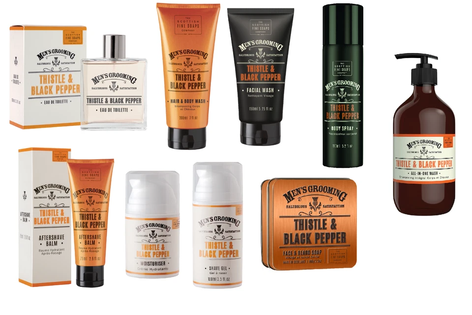 The Scottish Fine Soap Company MEN’S GROOMING Thistle & Black Pepper COLLECTION