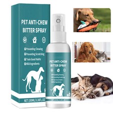 Bitter Spray for Pet Stop Chewing Behavior Corrector Training Aid for Dog Cat