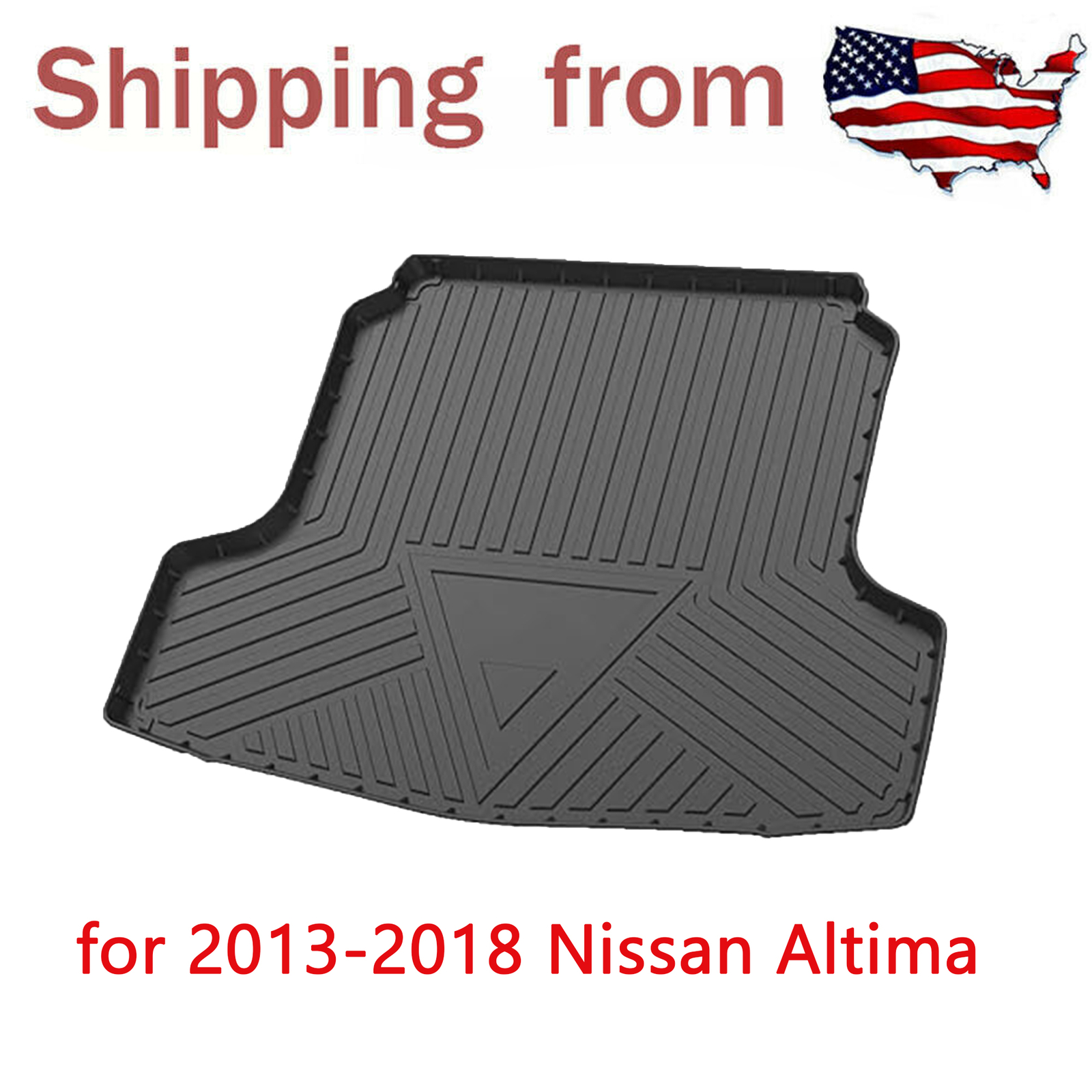 Rear Cargo Trunk Liner Carpet Floor Cover Mat fit for Nissan Altima 2013-2018