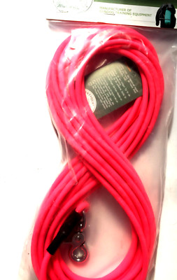 Mystique Biothane Schleppleine rund Scherenkarabiner neonpink 6mm x 7,5m MYS5508