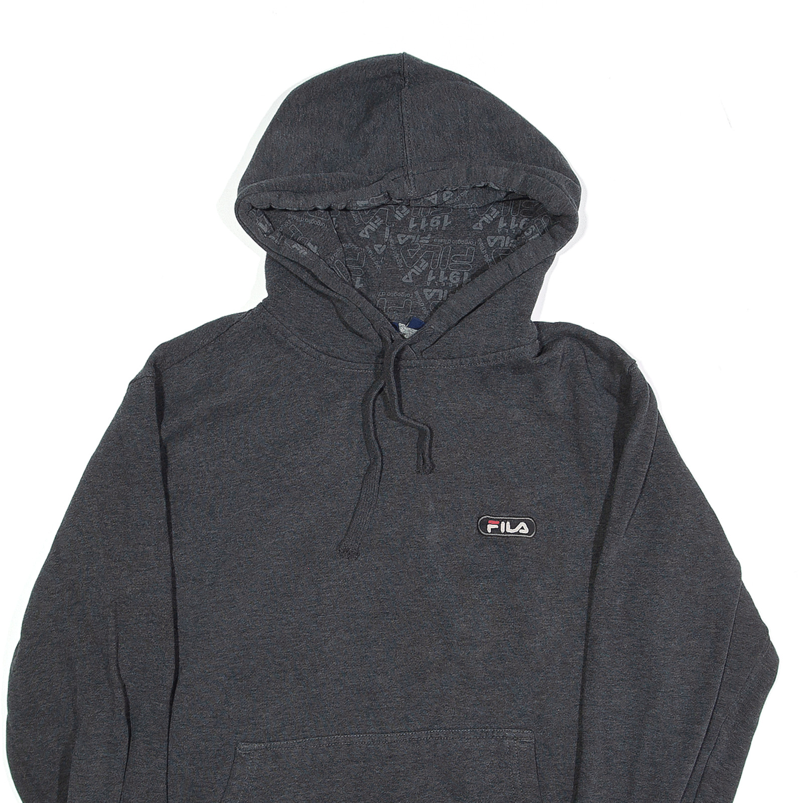 FILA Felpa Uomo con Cappuccio Grigio Pullover S