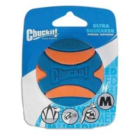 Chuckit! Ultra Squeaker Ball Hund M 6Cm Quietschend Apportieren Spielzeug Hunde