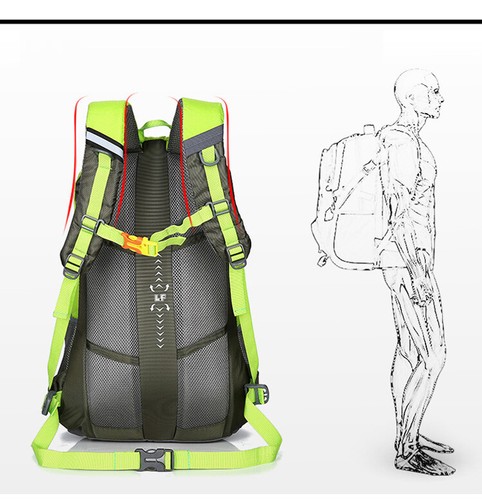 Hiking Camping Outdoor Backpack Travel Trekking Waterproof Sport Bag - Foto 10 di 18