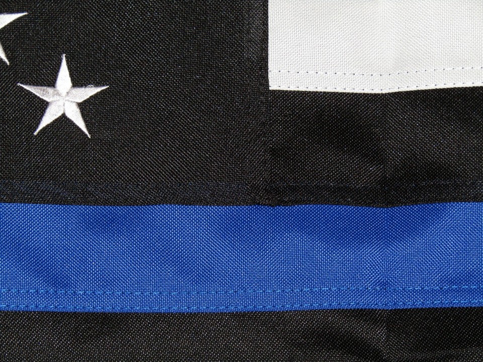 Police In Loving Memory Thin Blue Line Memorial Ceramic Ornament - Foto 3