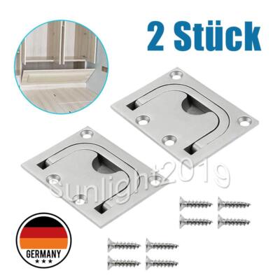  2 Stk Einlassgriff Edelstahl V4A Bodenheber Lukenheber Einlassgriffe lukengriff