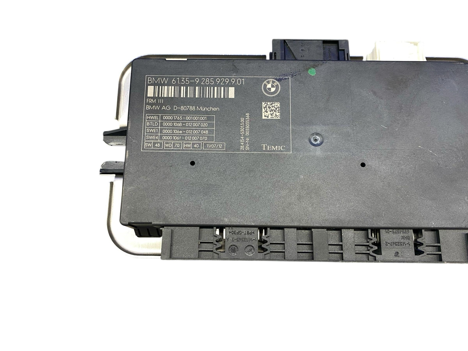 2013 ROLLS ROYCE GHOST FOOTWELL CHASSIS CONTROL MODULE UNIT 9285929 OEM