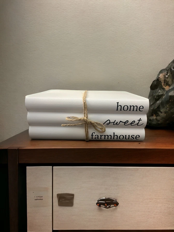 Декор книги из искусственного дерева Home Sweet Farmhouse 8x6x3 - Изображение 2 из 3