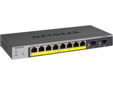 Conmutador Gigabit Ethernet montable en pared 8 puertos seguro NETGEAR Pro GS110TP-300NAS