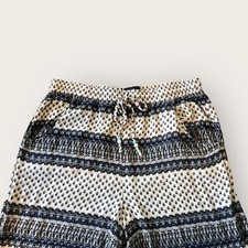 American Eagle Outfitters Palazzo Wide-leg Pants, Navy Paisley, Women's Small