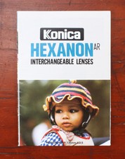 KONICA HEXANON AR LENSES BROCHURE/130549