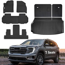Floor Mats Trunk Mat Fit for GMC Acadia 7-Seats 2024 2025 2026,All Weathe...
