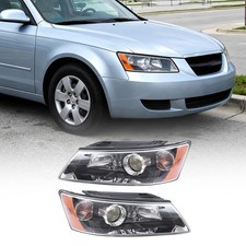 For 2006 2007 2008 Hyundai Sonata Sedan 1 Pair Headlights Headlamps For 2006 2007 2008 Hyundai Sonata Sedan 1 Pair Headlights Headlamps