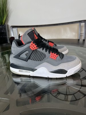 Nike Air Jordan 4 Retro Infrared Dark Grey Black White Mens Sz 8.5 (DH6927-061)