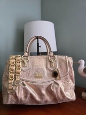 Coach 14241 Madison Sabrina Metallic Linen Ta...