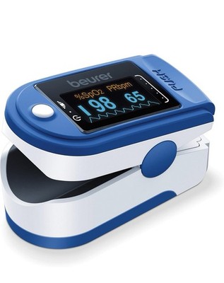 Beurer PO50 Fingertip Pulse Oximeter Blood Oxygen Saturation Heart Rate Monitor