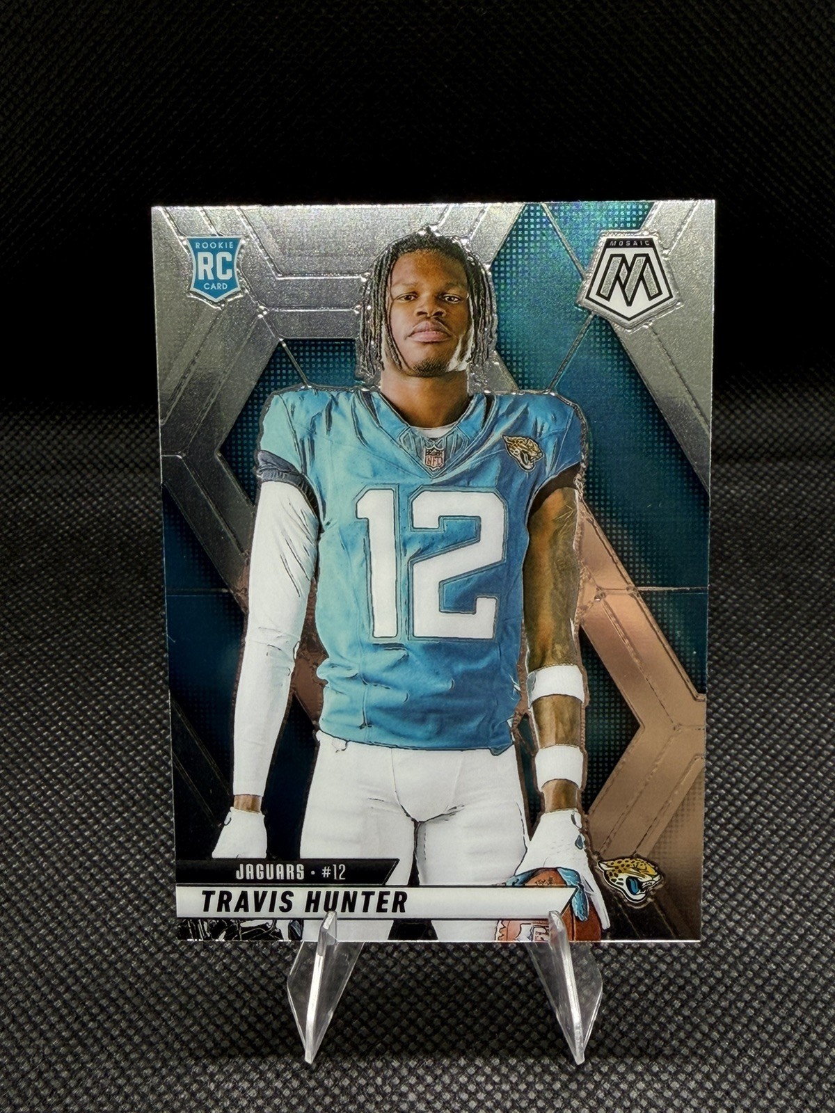 2025 Panini Mosaic - Rookie Variations Travis Hunter #279 Silver Prizm (RC)