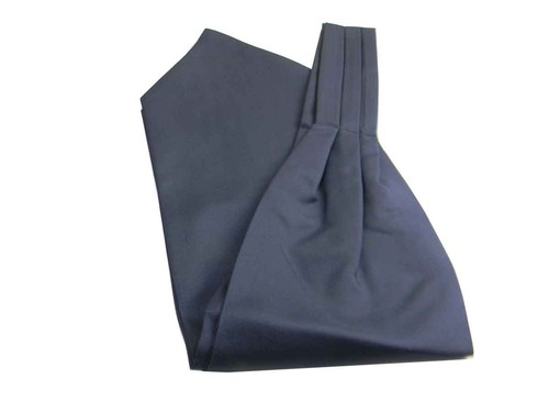 ASCOT UOMO TINTA UNITA BLU SETA FOULARD DA COLLO CASHE COL BLUE VARI TONALITA - Picture 11 of 15