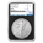 2026 $1 1-oz American Silver Eagle NGC MS69 ER Blue Label Retro Core