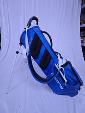 Cobra Ultralight Pro Stand Carry Golf Bag 4 Way Dividers Dual Strap Blue White