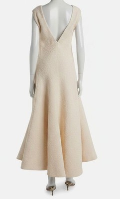 khaite ivory dress Khaite Women's Ria Linen-Blend Maxi Dress - Cream
